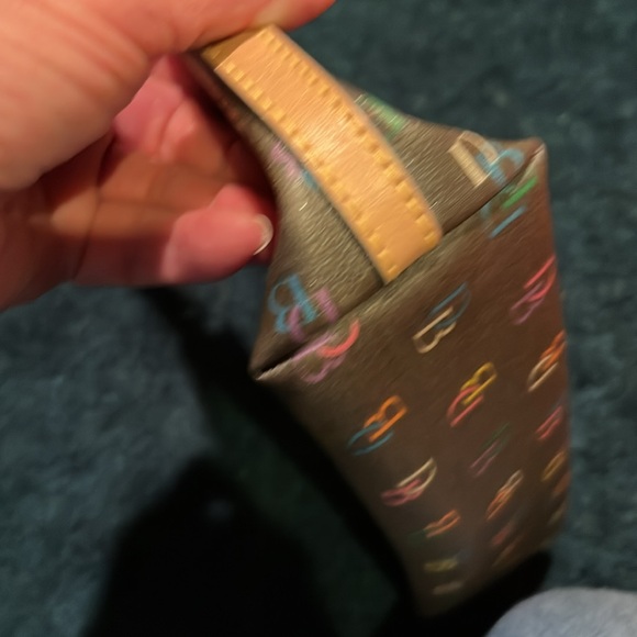 Dooney & Bourke Brown Mini Bag with Multicolor Logo - Picture 2 of 10